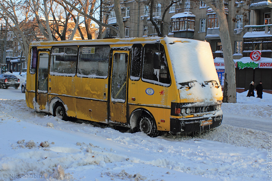 Odessa under thick snow